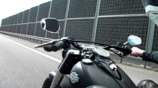 HD Softail Slim on a highway [upl. by Joktan657]