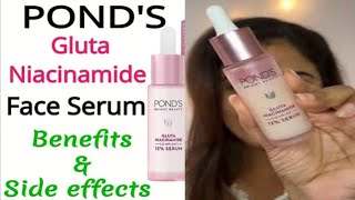 Ponds Gluta Boost Niacinamide Serum  Ponds Anti Pigmentation Serum  Full Honest Review [upl. by Lilian]