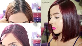 Como Pintarse el Pelo en Casa VIOLETA  Karomakeup [upl. by Clarisa531]