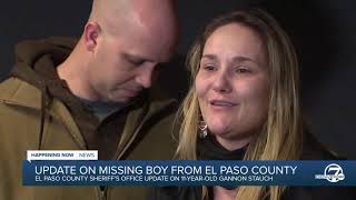 Parents of missing 11yearold Gannon Stauch plead for publics help in finding son [upl. by Tiffi]