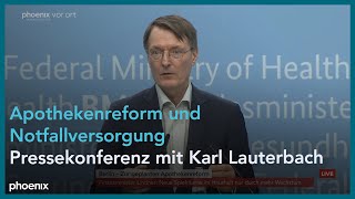 BPK Bundesgesundheitsminister Karl Lauterbach zur Apothekenreform und Notfallversorgung [upl. by Siuqaj373]