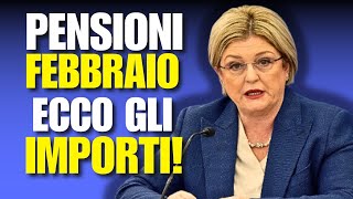 PENSIONI FEBBRAIO 2024 NUOVI IMPORTI GIA VISIBILI [upl. by Jarus]