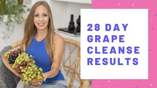 28 DAY GRAPE CLEANSE RESULTS  tips how to fight off cravings [upl. by Petrina290]