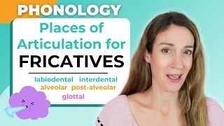 Place of Articulation for FRICATIVES  Consonants in English Phonology [upl. by Worthington]