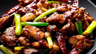 Easy Spicy Szechuan Chicken that you can make at home [upl. by Hildagard681]