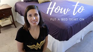 How To Put A Bed Skirt On [upl. by Reggis]