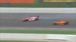 Firestone Indy Lights Kansas Crash [upl. by Nwad]