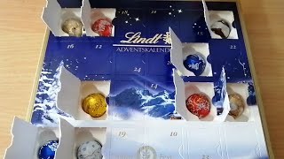 🎅🍫😋 UNBOXING LINDT CHOCOLATE CHRISTMAS ADVENT CALENDAR 2023 adventcalendar lindt christmas [upl. by Amalburga]