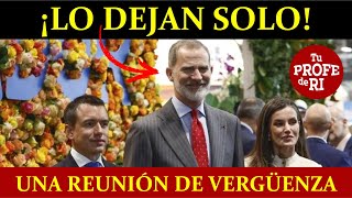 DEJAN SOLO AL REY DE ESPAÑA EN ECUADOR LE ESTALLA EN LA CARA LA XXIX CUMBRE IBEROAMERICANA A NOBOA [upl. by Bullard]