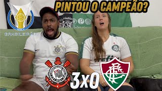 React Reações Corinthians x Fluminense um show do wesley [upl. by Lleda]