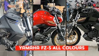 Yamaha FZS V4 DLX 2024 New Model All Colours With Price Update [upl. by Lion472]