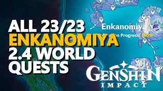 All Enkanomiya World Quests Genshin Impact 24 [upl. by Narod]