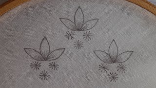 simple all over design  hand embroidery [upl. by Akihsan]