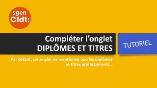 Tutoriel IProf du SgenCFDT  ClasseExceptionelle [upl. by Ahsienel]