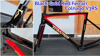 Repaint Frame Colnago V3RS Black Gold Red Ferrari Trapp Manado [upl. by Ttelrahc]