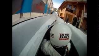 Beloved Adrenaline Olympia bob run StMoritz  Celerina reichbob 09022013 first person  POV [upl. by Askwith14]