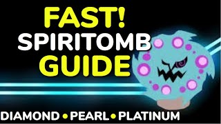 HOW TO GET SPIRITOMB  FAST GUIDE TO FIND SHINY SPIRITOMB GEN 4 POKEMON DIAMOND PEARL PLATINUM [upl. by Akinej824]