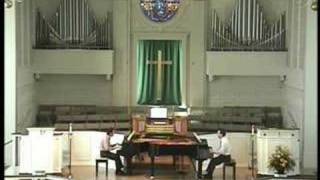 Duo Piano Mozart Fugue [upl. by Ahsikar]