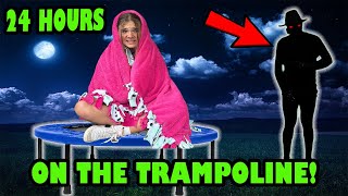 24 Hours On The TRAMPOLINE Beware Of The Shadow Man [upl. by Kellyn]