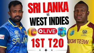 live🔴 Live Sri lanka Vs West Indies Live – 1st T20  SL Vs WI Live Match Today dream 11 team [upl. by Terchie]