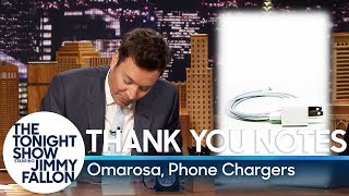 Thank You Notes Omarosa Phone Chargers [upl. by Attebasile]