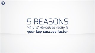 5 reasons why W Abrasives really is your key success factor [upl. by Horton594]