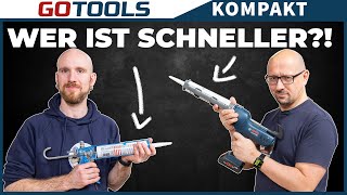 Duell der Kartuschenpressen  AKKU VS mechanischer Betrieb  BOSCH GCG 18V310 im Test [upl. by Soren503]