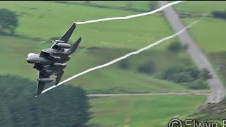 Great Sound USAF amp RAF Jets in the Mach Loop [upl. by Aicac211]