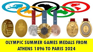 OLYMPIC SUMMER GAMES MEDALS FROM ATHENS 1896 TO PARIS 2024 olympic2024 olypics olympicgames [upl. by Ginsburg]