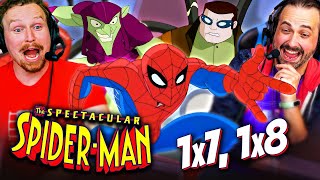 SPECTACULAR SPIDERMAN Season 1 Episodes 7 amp 8 REACTION Green Goblin  Doc Ock  Marvel [upl. by Aicul861]