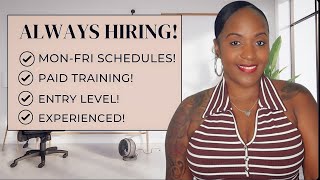 ALWAYS HIRING 5 HEALTHCARE COMPANIES WITH WORK FROM HOME JOBS ENTRY LEVEL amp HIGH PAYING JOBS [upl. by Merry]