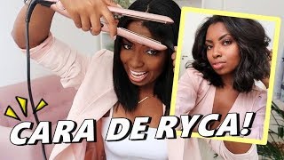 COMO FAZER ONDAS NO CABELO CURTO COM PRANCHA Camila Nunes [upl. by Dwane]