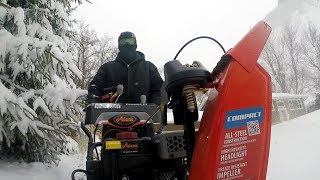 Snowmageddon 2018 Excelsior MN Ariens Compact 24 Snowblower [upl. by Annaig]