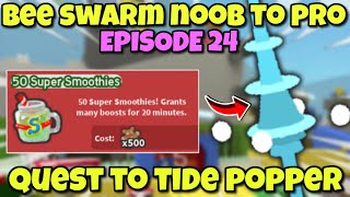 50 SUPER SMOOTHIES  Bee Swarm Simulator NOOB to PRO Episode 24 [upl. by Yroj]