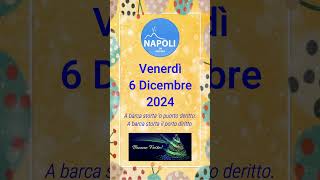 Calendario Napoletano  06 Dicembre 2024 shorts [upl. by Fruma623]