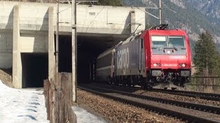 Züge auf der Gotthardlinie  Treni Gottardo  Trains Eisenbahn Transitverkehr [upl. by Zerelda437]