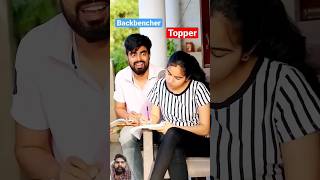 Topper vs backbencher comedy backbenchervstopperfunnyvideo [upl. by Tala]