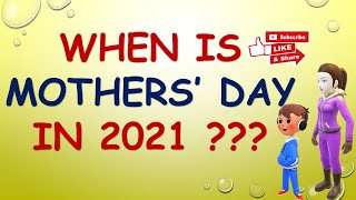 When is mothers day  When is mothers day in 2021  Mothers Day  Mothers day date in India [upl. by Elijah209]