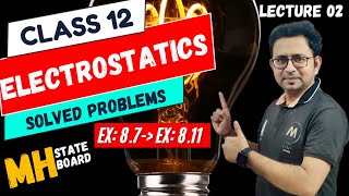 Electrostatics  Solved problems Lecture 2 physics [upl. by Chipman50]