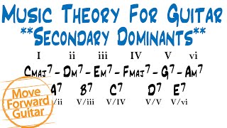 Music Theory for Guitar  Chord Progressions with Secondary Dominants [upl. by Notlek]