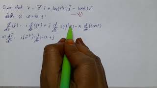 IIIBScMathematics SemesterV PaperVIB Unit3 VectorDifferentiation Problem1 Important [upl. by Annirac]