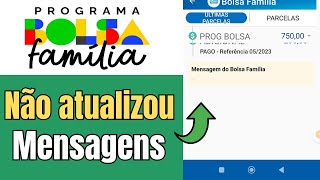 BOLSA FAMÍLIA MÊS DE NOVEMBRO APLICATIVO NÃO ATUALIZOU MENSAGENS É NORMAL [upl. by Essenaj278]