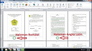 Cara Membuat Halaman Romawi dan Angka dalam Satu Dokumen di Word [upl. by Schlessel]