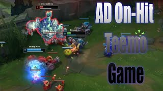 AD Onhit Teemo vs Gnar Full Match [upl. by Topliffe]