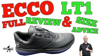 ecco lt1 golf shoe review 2024  GOLF FM [upl. by Thalia]