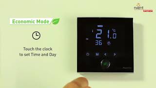 RAYCHEM Green Leaf Floor Heating Thermostat Programming English [upl. by Innos951]