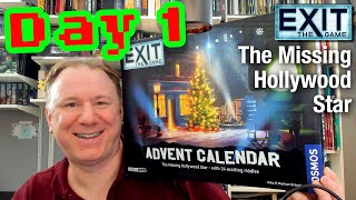 Exit the Game Advent Calendar 2024 Day 1 The Missing Hollywood Star [upl. by Maleeny]