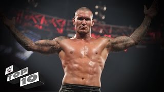 Randy Ortons Greatest RKOs Outta Nowhere WWE Top 10 [upl. by Uyekawa]