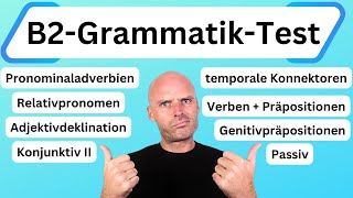 TELC B2 Grammatiktest  WICHTIGE Themen für die Prüfung [upl. by Naesad]