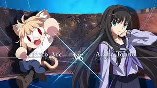 Neco Arc EX vs Akiha EX 【MELTY BLOOD TYPE LUMINA】 [upl. by Katzen]